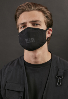 Urban Classics Cotton Face Mask 2-Pack black