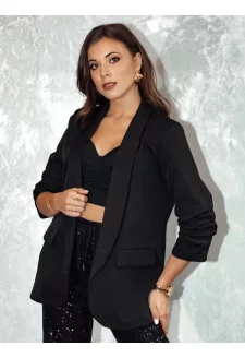 Women's blazer one size ELEGANTIS black Dstreet PY0109