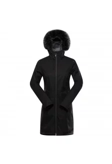 Dámský softshellový kabát s membránou ALPINE PRO IBORA black