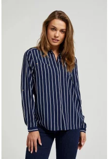 WOMEN'S SHIRT Z-KO-4515 DARK BLUE