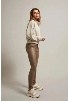 WOMEN'S TROUSERS Z-SP-4525 COFFEE