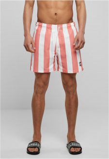 Pattern Swim Shorts palepinkbarstripe