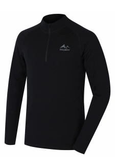 Pánské merino termotriko Husky Merow zip M black