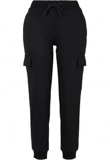 Ladies Cargo Sweat Pants black