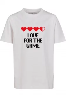 Kids Love for The Game Tee white
