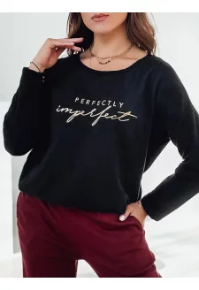 Women's oversized blouse VIVILINES with print in black Dstreet RY2692