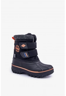 Children's snow boots with Velcro Lee Cooper LCJ-24-44-2865K Black