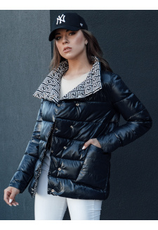 Quilted women's jacket DELSY navy blue Dstreet TY4465