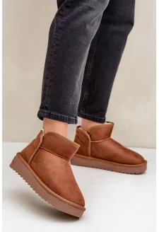 Women's platform snow boots D.Franklin DFSH370010 Brown