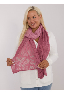 Dark pink women's scarf with wool