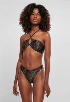 Ladies AOP Hot V Bikini brownleo