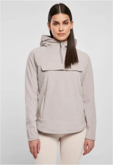 Ladies Polar Fleece Pull Over Hoody warmgrey