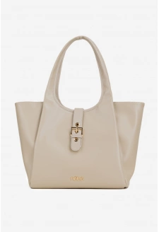 Torebka Shopperka Z Klamrą NOBO BAG6010-015 Jasnobeżowa