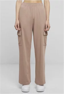 Ladies Baggy Light Terry Sweat Pants duskrose