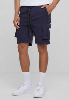 Drawstring Cargo Shorts navy