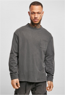 Pigment Dyed Pocket Longsleeve blackbird