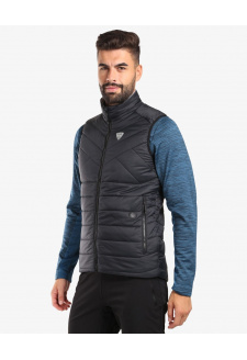 Men's vest with integrated heating panels Kilpi HEATEO-M Black