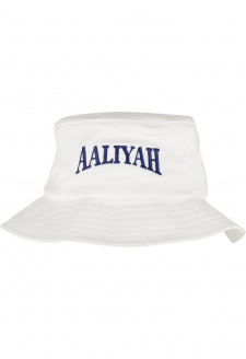 Aaliyah Logo Bucket Hat white