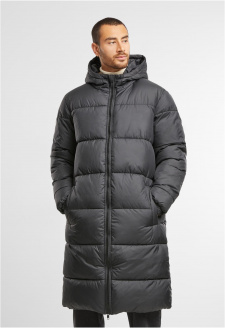 Mens Long Puffer Coat black