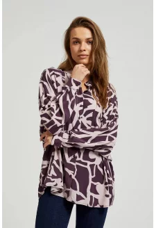 WOMEN'S SHIRT Z-KO-4526 D.PURPLE