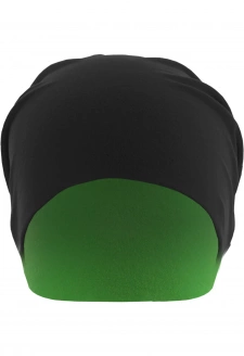 Jersey Beanie reversible blk/neongreen
