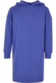 Girls Oversized Terry Hoody Dress purpleday